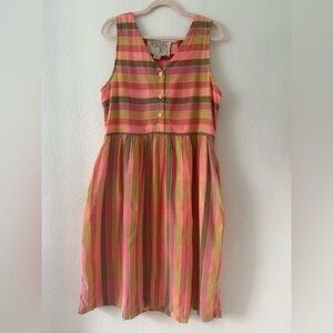 Ace and Jig Striped Sleeveless Dress Size L with pockets